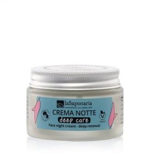 La Saponaria Deep Care Nachtcreme – Anti-Aging Mit AHA + Peptiden, 50 Ml