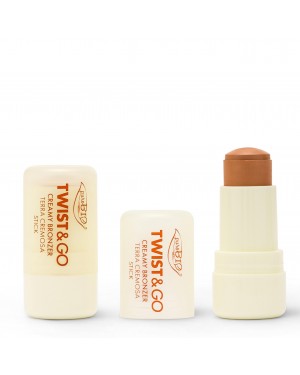 Bronzer Cremoso Stick - 02 Biscotto - Twist&Go - PuroBio Cosmetics