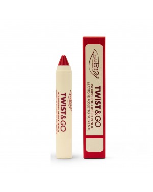 Matitone Rossetto Nutriente - 505 Rosso Lampone - Twist&Go - PuroBio Cosmetics