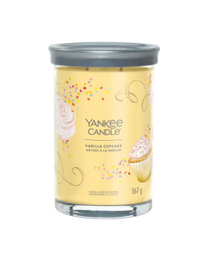 Yankee Candle Candela Profumata Signature grande Tumbler Vanilla Cupcake