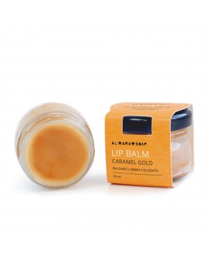 Almara Soap Balsamo Labbra Naturale Colorato Caramel Gold