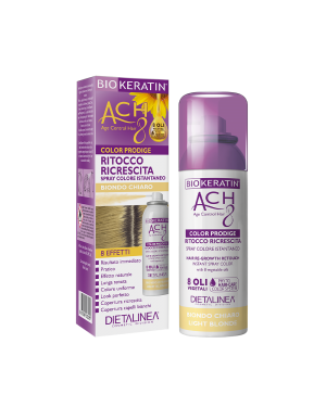Ritocco Ricrescita Spray Colore Istantaneo - Biondo Chiaro - Biokeratin