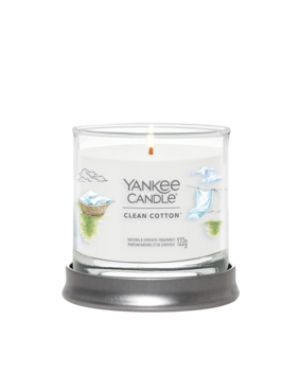 Yankee Candle Candela Profumata Signature Tumbler Small - Clean Cotton