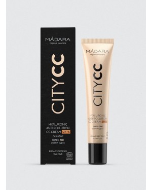 Hyaluronic Anti-pollution CC Cream SPF 15 - Tan - Mádara Cosmetics