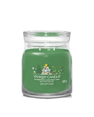 Candela Profumata Media Signature - Shimmering Christmas Tree - Yankee Candle