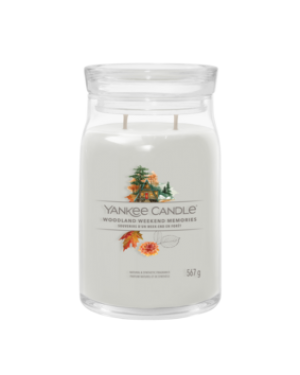 Yankee Candle Candela Profumata Signature grande Woodland Weekend Memories 