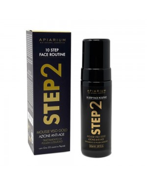 Apiarium - Step 2 - Mousse Viso Detergente Anti-Age Gold | Bioeco-shop.it