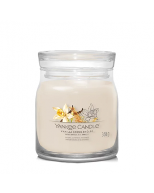 Yankee Candle Candela Profumata Signature media Vanilla Crème Brûlée