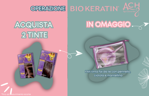 promo tinte Biokeratin con omaggio kit tinta fai da te